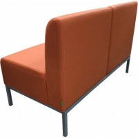 Диван Мягкий офис Компакт двухместный оранжевый МТКОМ201ОР