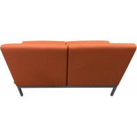 Диван Мягкий офис Компакт двухместный оранжевый МТКОМ201ОР