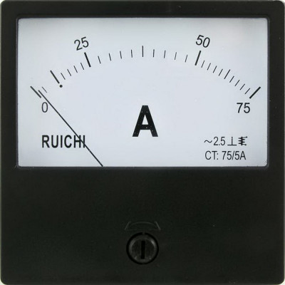 Аналоговый амперметр переменного тока Ruichi Ц42300, 75А/5, 50Гц 76394