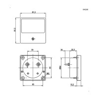 Аналоговый амперметр переменного тока Ruichi Ц42300, 600А/5, 50Гц 76400
