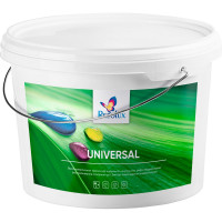 Резиновая краска Резолюкс Universal, 14 кг ярко-красный RAL3020 1493