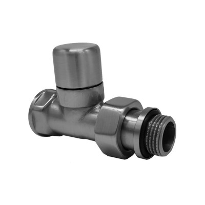 Прямой запорный клапан SR Rubinetterie "Ovus" 1/2, цвет серый матовый 0454-1500VC0N