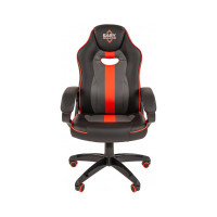 Кресло Easy Chair Game-689 TPU кожзам черный, серый, красный, пластик 1362964