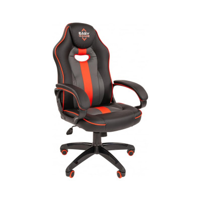Кресло Easy Chair Game-689 TPU кожзам черный, серый, красный, пластик 1362964