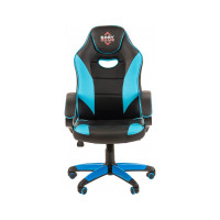 Кресло Easy Chair Game-690 TPU кожзам черный, синий, пластик 1362965