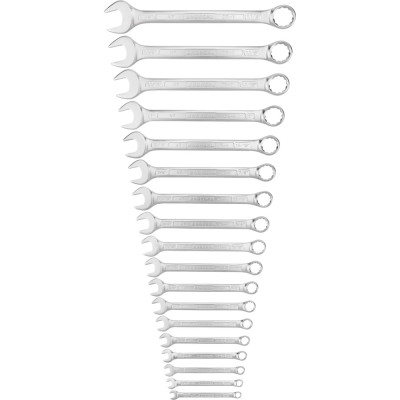 Набор комбинированных дюймовых ключей NORGAU тип NBS7A-018 1/4"-1.1/4", 18 шт. 060207718