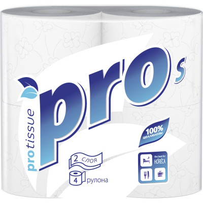 Туалетная бумага Protissue S Premium двухслойная 4 рулона С160