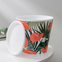 Горшок для цветов Доляна Антуриум 0.8 л, белый 7306165