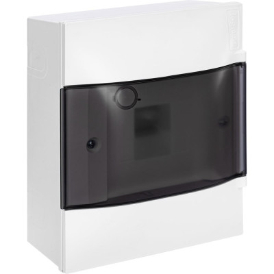 Пластиковый щиток Legrand Practibox S  Навесной 1X4 Дымчатая дверь 134614
