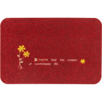 Коврик ComeForte на кухню набор ВЕЛЮР Flower 40х60, 40х120 см Бордовый КМ-011 KM-011M