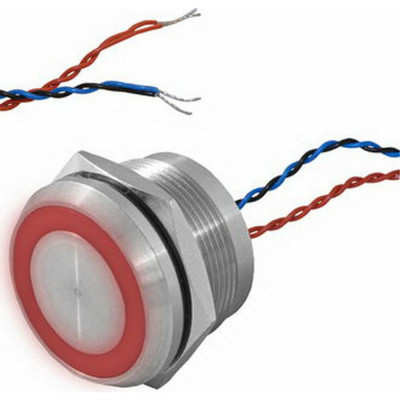 Кнопка пьезо RUICHI RPS25ZE/R on-off 114247