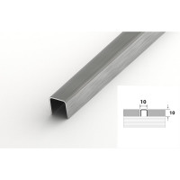 Профиль разделительный ЛУКА (10х10 мм, 2,7 м, нержавеющая сталь) УТ000042991