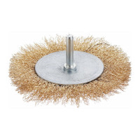 Щетка металлическая со шпилькой для дрели (100 мм; плоская) ЕРМАК 656-008