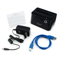 Докстанция Gembird 2.5/3.5, черный, USB 3.0, SATA, HDD/SSD HD32-U3S-4