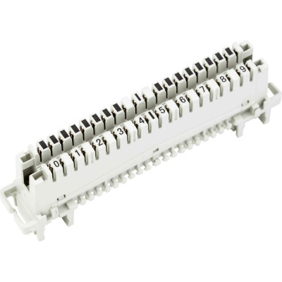 Неразмыкаемый плинт Retic LSA Profil ABS, 10 пар, медные контакты LSA-D-C-09-TWCS