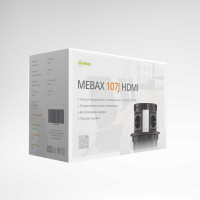 Выдвижная встраиваемая розетка Mebax 107J 4 секции Серебро+Черный Полуавтоматический d=120мм 2 USB + 2 HDMI 00-00001465