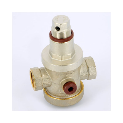 Редуктор давления ITAP ВВ 1/2 1-6 бар PN25 с отверстием под аксиальный манометр 1/4 никелированный 143