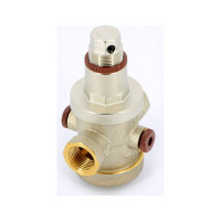 Редуктор давления ITAP ВВ 3/4 1-6 бар PN25 с отверстием под аксиальный манометр 1/4 никелированный 143