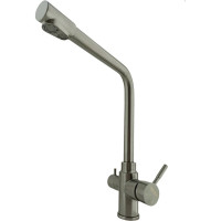Смеситель для кухни OUTE титановый, с выходом под фильтр, из нержавеющей стали SUS 304 T60303BY
