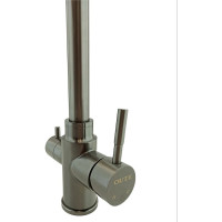 Смеситель для кухни OUTE титановый, с выходом под фильтр, из нержавеющей стали SUS 304 T60303BY