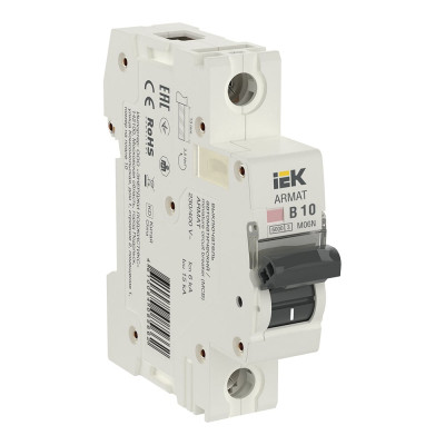Автоматический выключатель IEK M06N 1P B 6А AR-M06N-1-B006