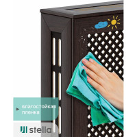 Экран на батарею отопления STELLA МДФ 90x60 см., Глория венге ЦБ-00002227