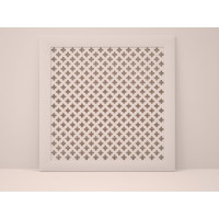 Экран на батарею отопления STELLA МДФ 60x60 см., Готико белый ЦБ-00002236