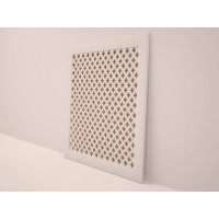 Экран на батарею отопления STELLA МДФ 60x60 см., Готико белый ЦБ-00002236