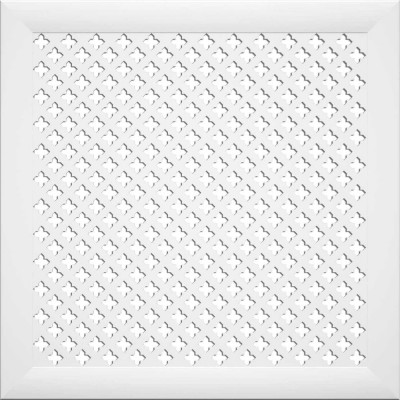 Экран на батарею отопления STELLA МДФ 60x60 см., Готико белый ЦБ-00002236