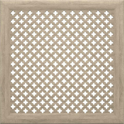 Экран на батарею отопления STELLA МДФ 60x60 см., Готико дуб винтаж ЦБ-00002240