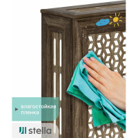 Экран на батарею отопления STELLA МДФ 90x60 см., Илона дуб винтаж ЦБ-00005424