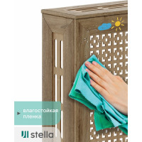 Экран на батарею отопления STELLA МДФ 90x60 см., Дамаско дуб сонома ЦБ-00002258