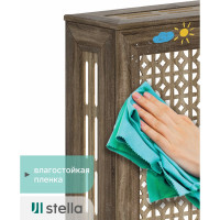 Экран на батарею отопления STELLA МДФ 90x60 см., Сусанна дуб винтаж ЦБ-00002276