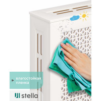 Экран на батарею отопления STELLA МДФ 90x60 см., Сусанна белый ЦБ-00002271