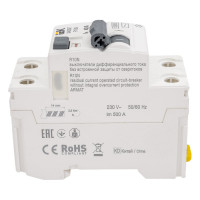 Выключатель дифференциального тока IEK ARMAT R10N 2P 40А 30мА тип AC AR-R10N-2-040C030