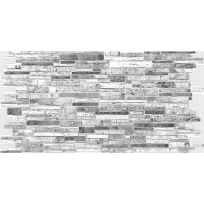 Панель ПВХ STELLA 0.4 мм, камень, Пластушка черно-белая 00000015076