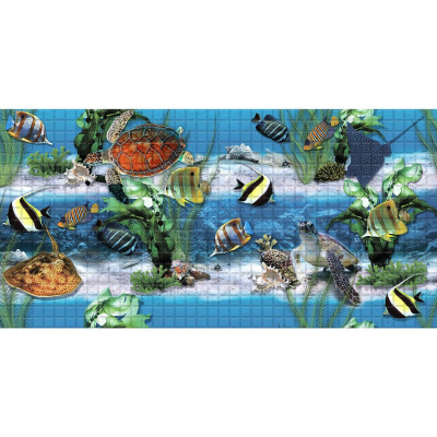 Панель ПВХ STELLA 0.3 мм, мозаика, Подводный мир ЦБ-00002829