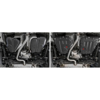 Защита топливного бака + комплект крепежа АвтоБроня Сталь Volkswagen Tiguan 2020- V 111.05122.1