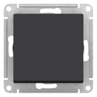 1-клавишный переключатель Systeme Electric AtlasDesign Aqua Карбон, сх.6 SE ATN441061