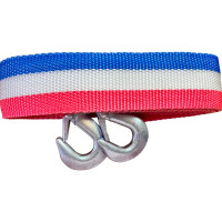 Буксировочный ленточный трос Шнурком 5 т, крюк-крюк ЛБ50x2_5т ЛБ50Л100пп.ткр5