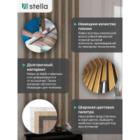 Интерьерная рейка STELLA Бриона МДФ, 16x40x2700 мм, Дуб Винтаж, упаковка 8 шт. ЦБ-00007389