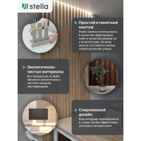 Интерьерная рейка STELLA Бриона МДФ, 16x40x2700 мм, Дуб Винтаж, упаковка 8 шт. ЦБ-00007389