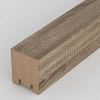 Интерьерная рейка STELLA Ривьера МДФ, 40x30x2700 мм, Дуб Винтаж, упаковка 4 шт. ЦБ-00007616