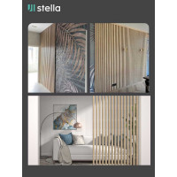 Интерьерная рейка STELLA Милана МДФ, 20x30x2700 мм, Дуб Сонома, упаковка 8 шт. ЦБ-00007615