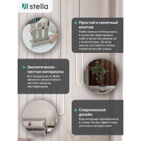 Интерьерная рейка STELLA Милана МДФ, 20x30x2700 мм, Дуб Санремо белый, упаковка 8 шт. ЦБ-00007601