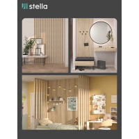 Интерьерная рейка STELLA Бриона МДФ, 16x40x2700 мм, Дуб Сонома, упаковка 8 шт. ЦБ-00007391