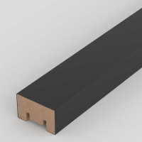 Интерьерная рейка STELLA Милана МДФ, 20x30x2700 мм, Black Edition, упаковка 8 шт. ЦБ-00007614