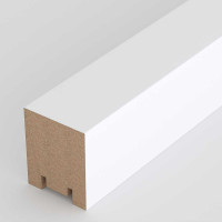 Интерьерная рейка STELLA Ривьера МДФ, 40x30x2700 мм, белый, упаковка 4 шт. ЦБ-00007686