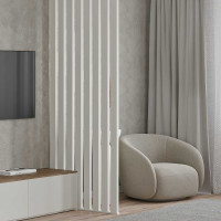 Интерьерная рейка STELLA Ривьера МДФ, 40x30x2700 мм, белый, упаковка 4 шт. ЦБ-00007686