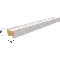 Интерьерная рейка STELLA Милана МДФ, 27x19x2680 мм, Рекесс Чикаго, упаковка 8 шт. ЦБ-00008822